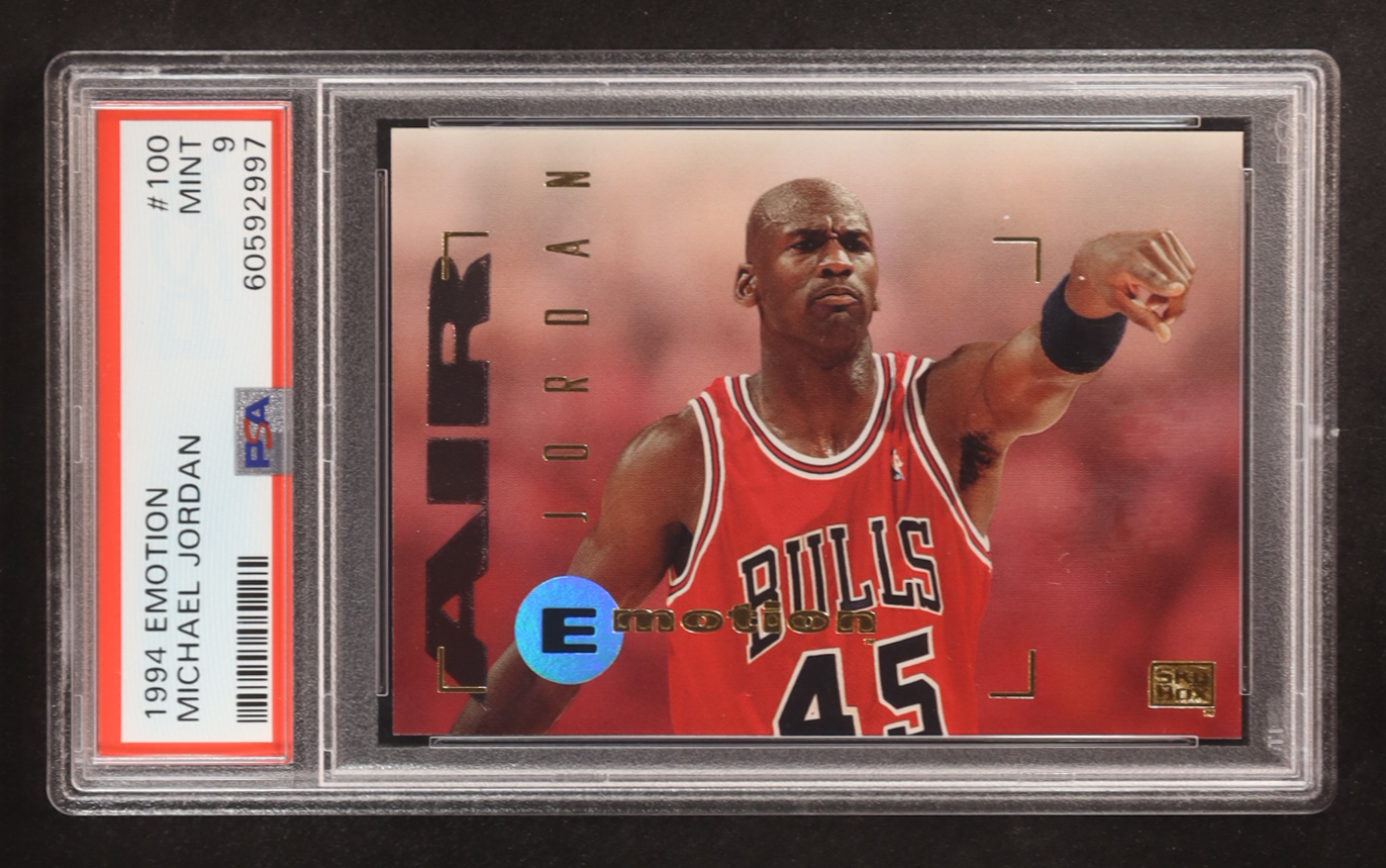Michael Jordan 1994-95 Emotion #100 (PSA 9) at PristineAuction.com Michael Jordan 1994-95 Emotion #100 (PSA 9) at PristineAuction.com