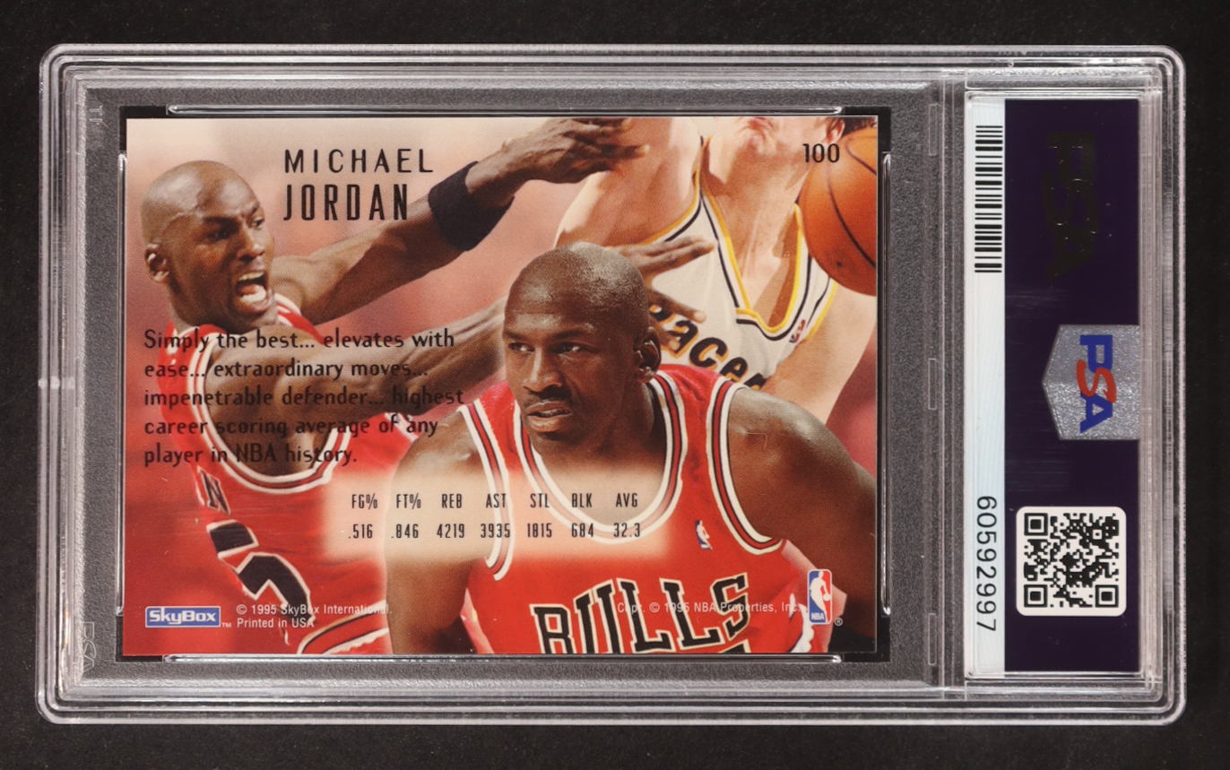 Michael Jordan 1994-95 Emotion #100 (PSA 9) at PristineAuction.com Michael Jordan 1994-95 Emotion #100 (PSA 9) at PristineAuction.com