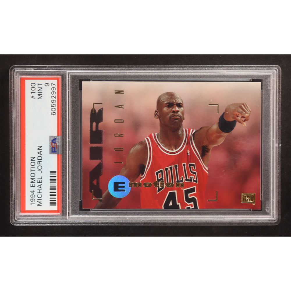 Michael Jordan 1994-95 Emotion #100 (PSA 9) at PristineAuction.com