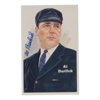 Al Barlick Signed Postcard (JSA) at PristineAuction.com
