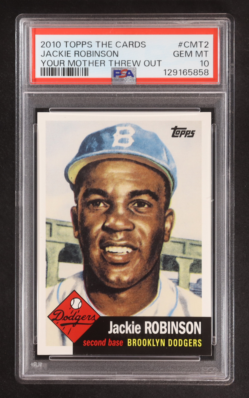 Jackie Robinson 2010 Topps Cards Your Mom Threw Out #CMT2 (PSA 10) at PristineAuction.com Jackie Robinson 2010 Topps Cards Your Mom Threw Out #CMT2 (PSA 10) at PristineAuction.com
