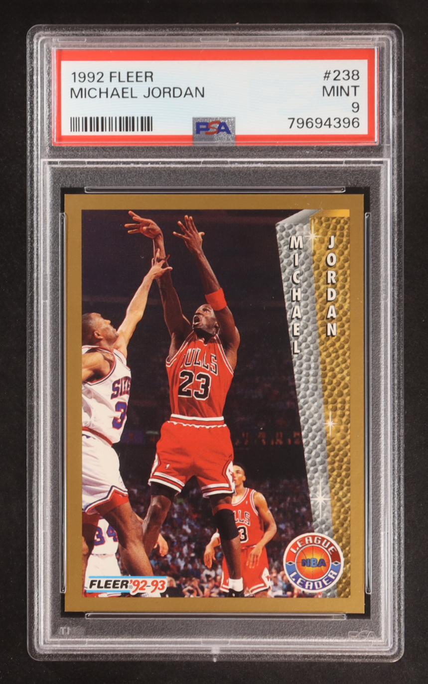 Michael Jordan 1992-93 Fleer #238 LL (PSA 9) at PristineAuction.com Michael Jordan 1992-93 Fleer #238 LL (PSA 9) at PristineAuction.com