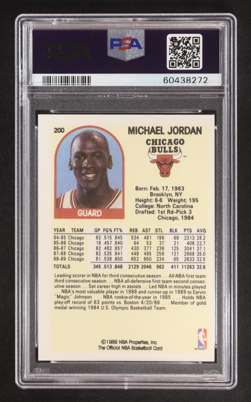 Michael Jordan 1989-90 Hoops #200 (PSA 9) at PristineAuction.com Michael Jordan 1989-90 Hoops #200 (PSA 9) at PristineAuction.com