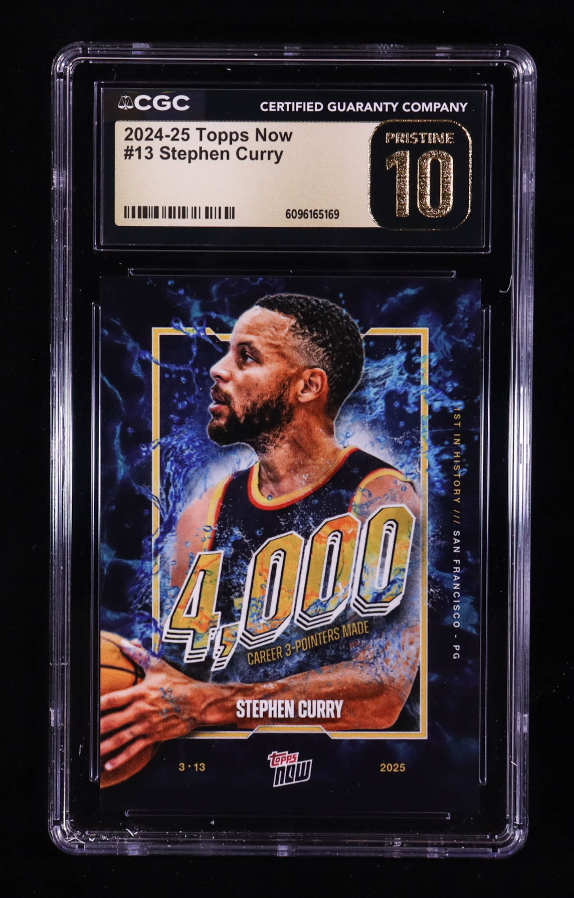 Stephen Curry 2024-25 Topps Now #13 (CGC Pristine 10) at PristineAuction.com Stephen Curry 2024-25 Topps Now #13 (CGC Pristine 10) at PristineAuction.com
