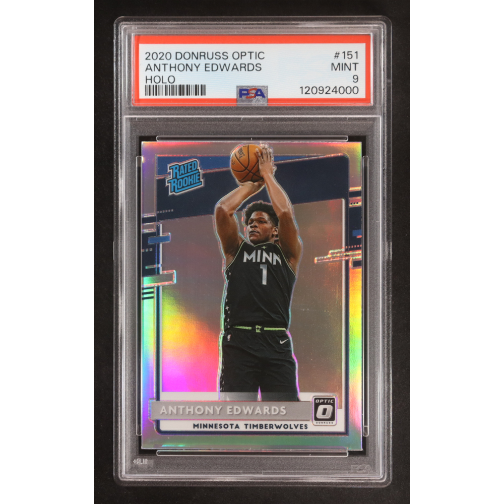 Anthony Edwards 2020-21 Donruss Optic Holo #151 RR RC (PSA 9) at PristineAuction.com