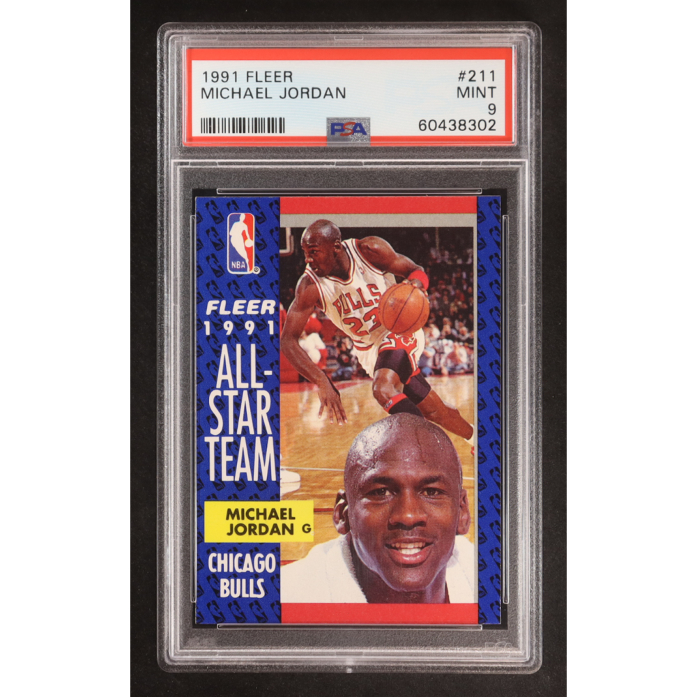 Michael Jordan 1991-92 Fleer #211 AS (PSA 9) at PristineAuction.com