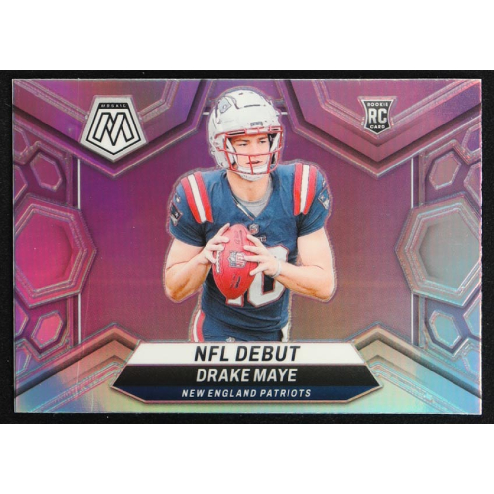 Drake Maye 2024 Panini Mosaic Silver #273 DEB RC at PristineAuction.com