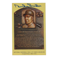 Duke Snider Signed Hall of Fame Plaque Postcard (JSA) at PristineAuction.com