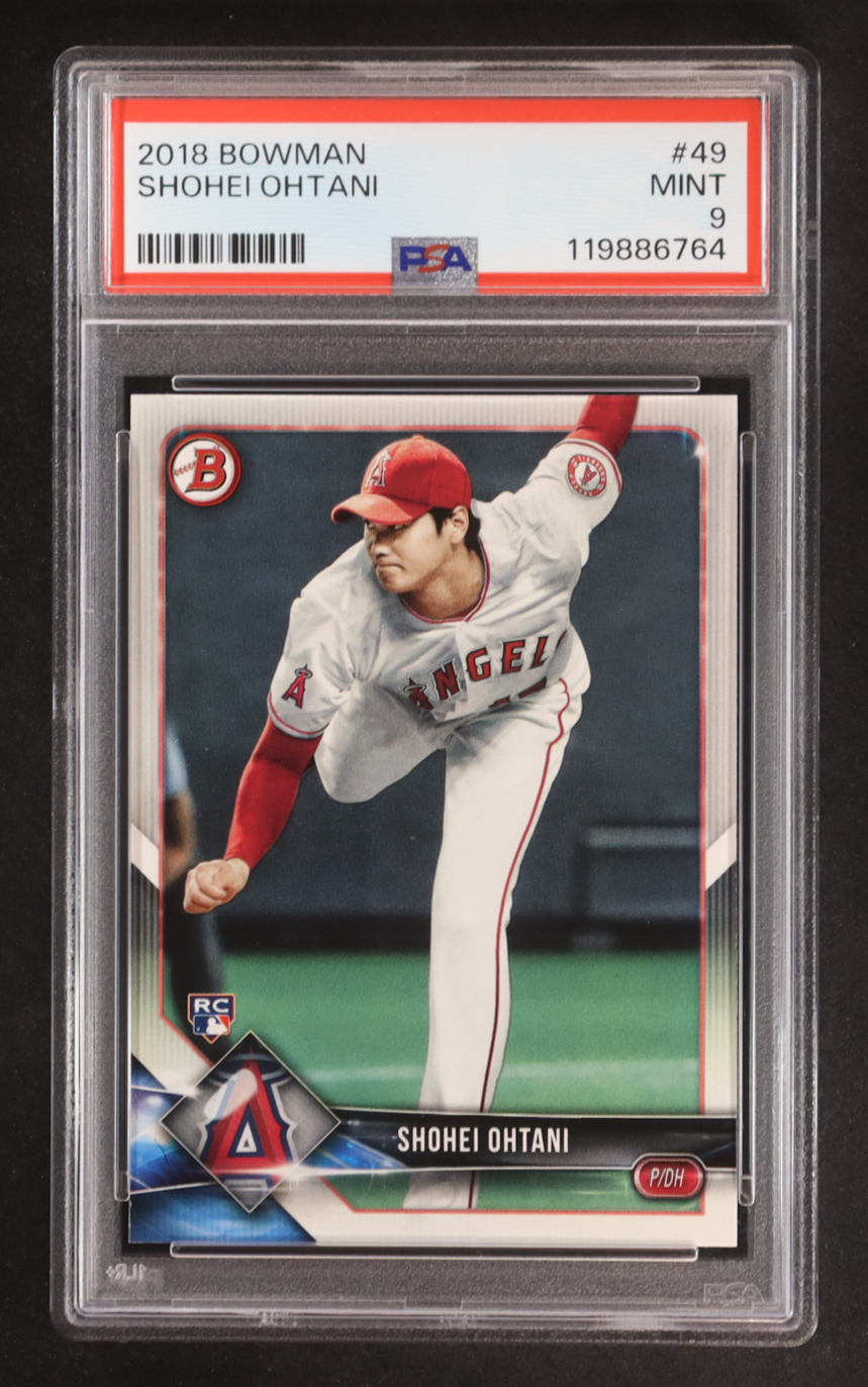 Shohei Ohtani 2018 Bowman #49 RC (PSA 9) at PristineAuction.com Shohei Ohtani 2018 Bowman #49 RC (PSA 9) at PristineAuction.com