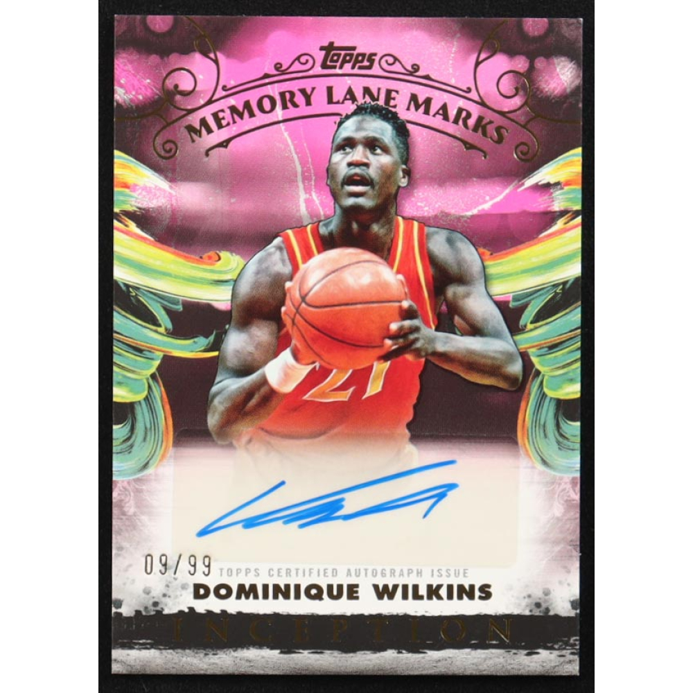Dominique Wilkins 2024-25 Topps Inception Memory Lane Marks Pink #MLMDWK #09/99 at PristineAuction.com