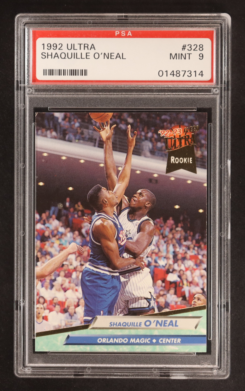 Shaquille O'Neal 1992-93 Ultra #328 RC (PSA 9) at PristineAuction.com Shaquille O'Neal 1992-93 Ultra #328 RC (PSA 9) at PristineAuction.com