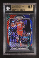 LeBron James 2017-18 Panini Prizm Prizms Red White and Blue #191 (BGS 9.5) at PristineAuction.com