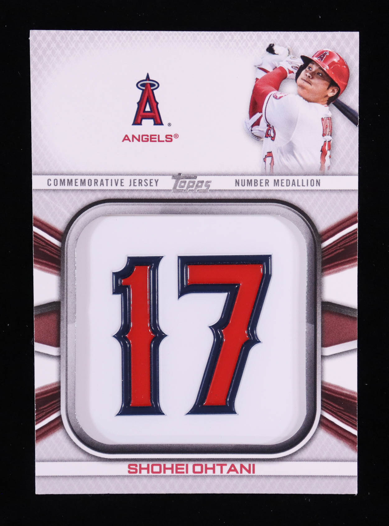 Shohei Ohtani 2022 Topps Commemorative Player Jersey Number Medallions #JNMSO at PristineAuction.com Shohei Ohtani 2022 Topps Commemorative Player Jersey Number Medallions #JNMSO at PristineAuction.com