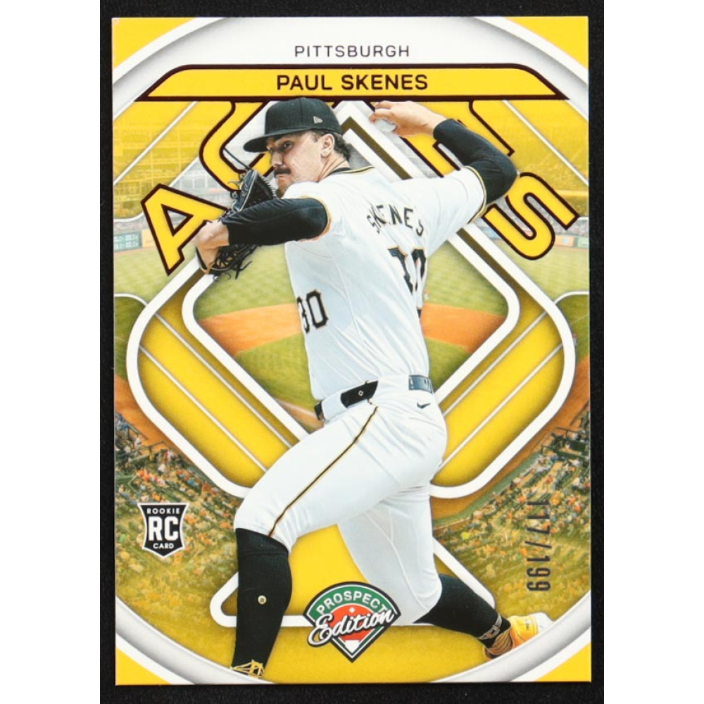 Paul Skenes 2024 Panini Prospect Edition Aces Red #14 #117/199 RC at PristineAuction.com