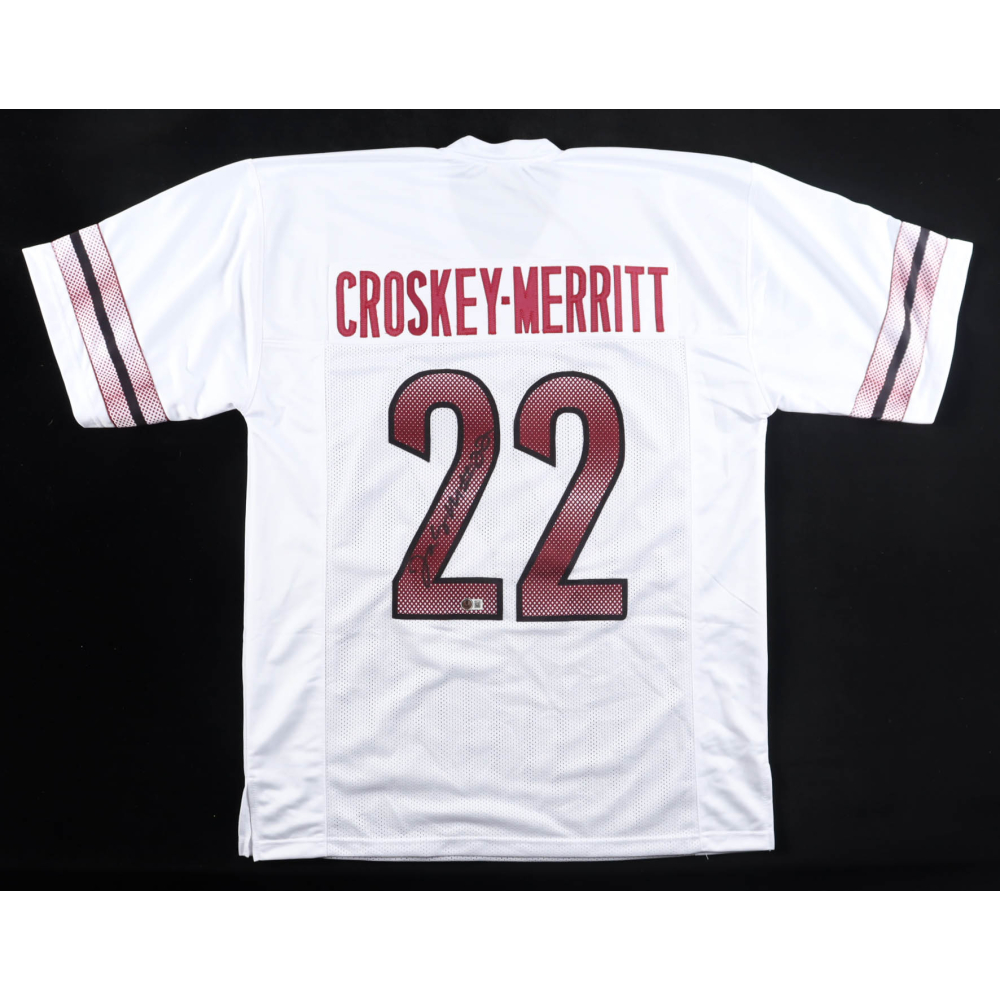 Jacory Croskey-Merritt Signed Jersey (Beckett) at PristineAuction.com