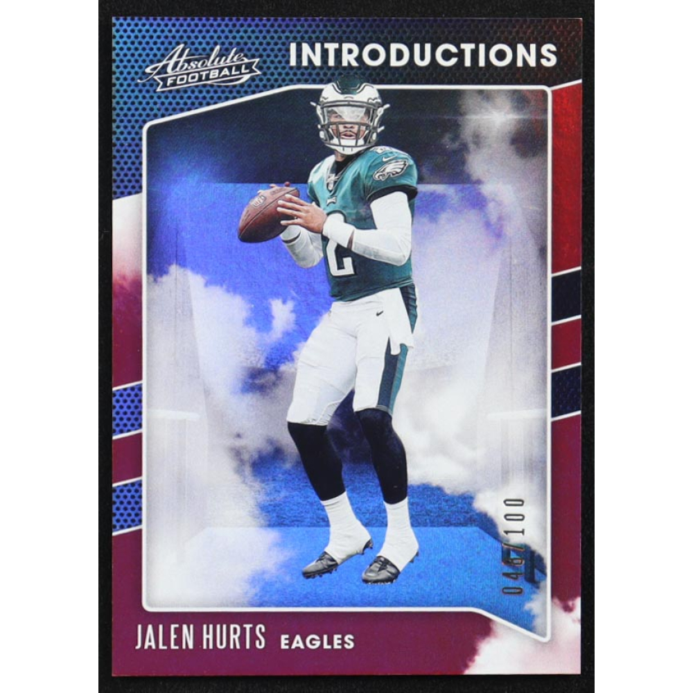 Jalen Hurts 2020 Absolute Introductions Spectrum Red #12 #048/100 RC at PristineAuction.com