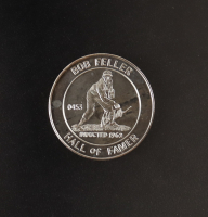 Bob Feller LE "1962 Hall of Fame Induction" 1 Troy Oz .999 Fine Silver Commemorative Bullion Round With Retirement Booklet at PristineAuction.com