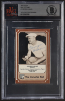 George Halas Signed 1975 Fleer Hall of Fame #7 (BVG) at PristineAuction.com