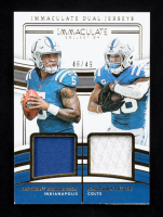 Anthony Richardson / Jonathan Taylor 2023 Panini Immaculate Collection Dual Jerseys MEM #IDJ-IND RC #48/49 at PristineAuction.com