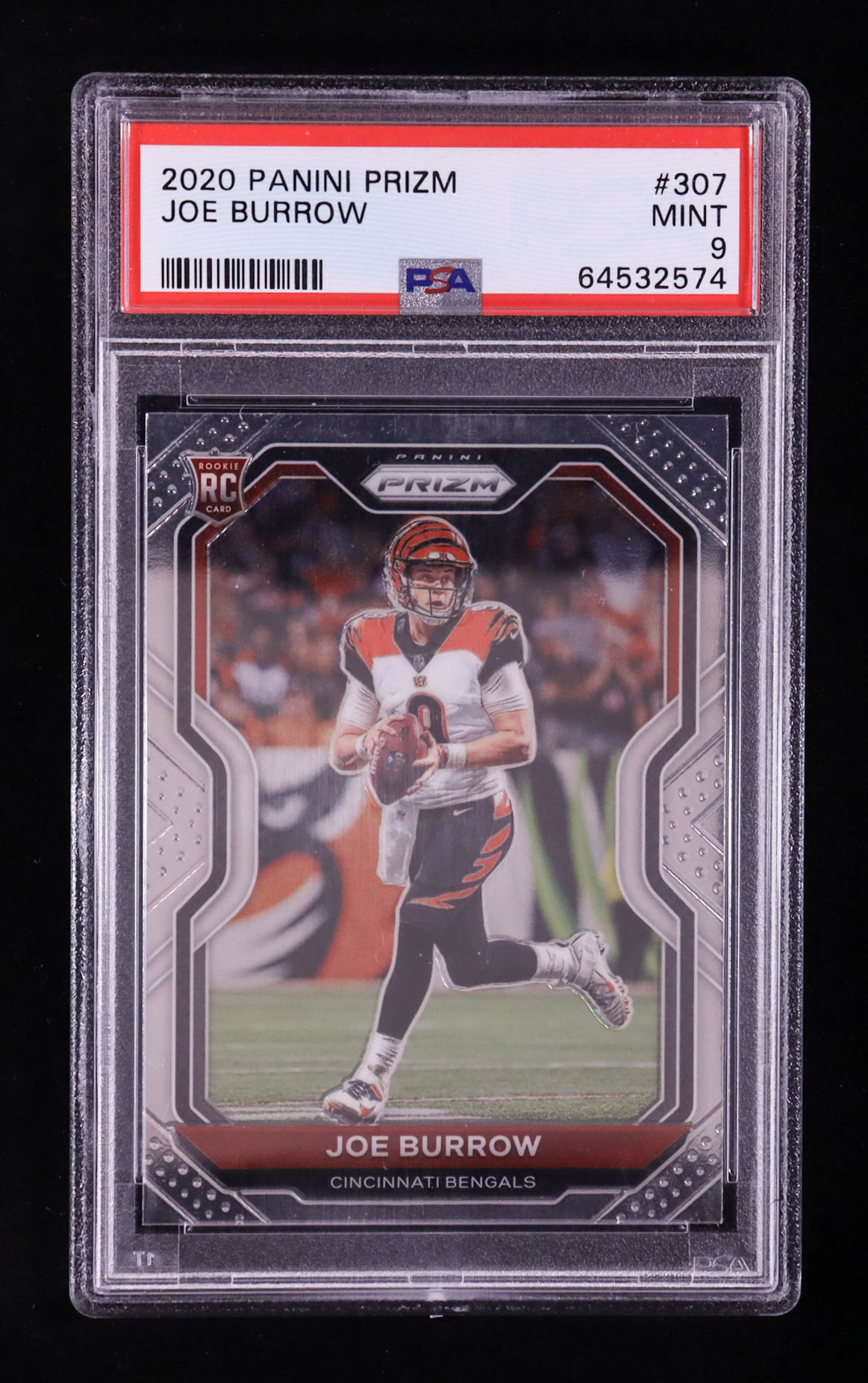 Joe Burrow 2020 Panini Prizm #307 RC (PSA 9) at PristineAuction.com Joe Burrow 2020 Panini Prizm #307 RC (PSA 9) at PristineAuction.com