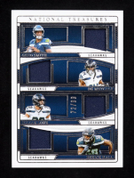 Geno Smith / DK Metcalf / Julian Love / Derrick Hall National Treasures NFL Gear Quad Materials #NGQ-SEA #72/79 at PristineAuction.com