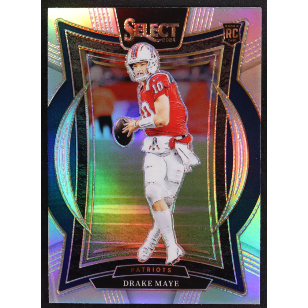 Drake Maye 2024 Select Prizm Silver #27 RC at PristineAuction.com