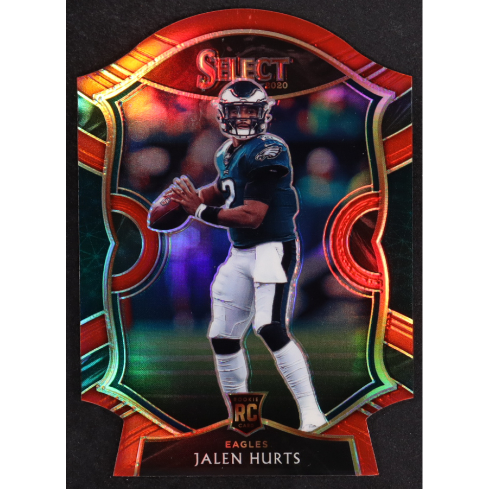 Jalen Hurts 2020 Select Prizm Red Die Cut #50 RC at PristineAuction.com