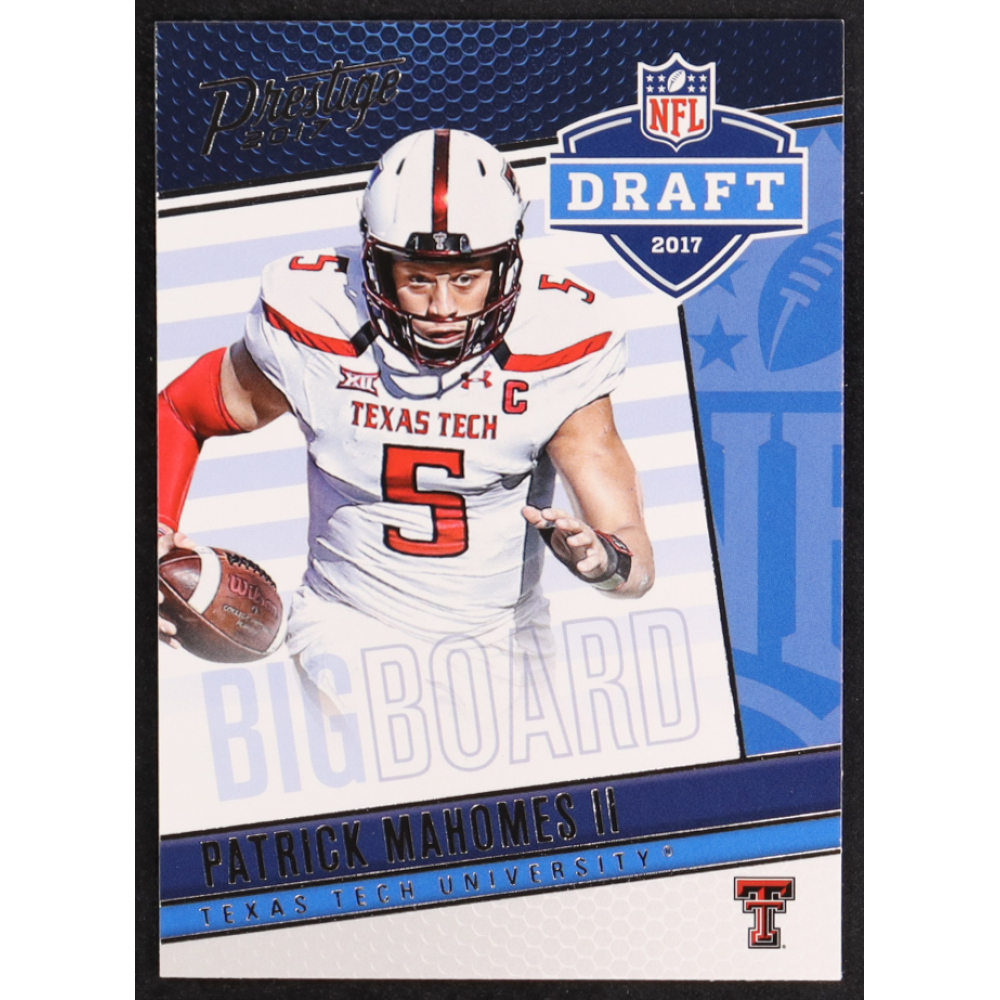 Patrick Mahomes II 2017 Prestige Draft Big Board #1 RC at PristineAuction.com