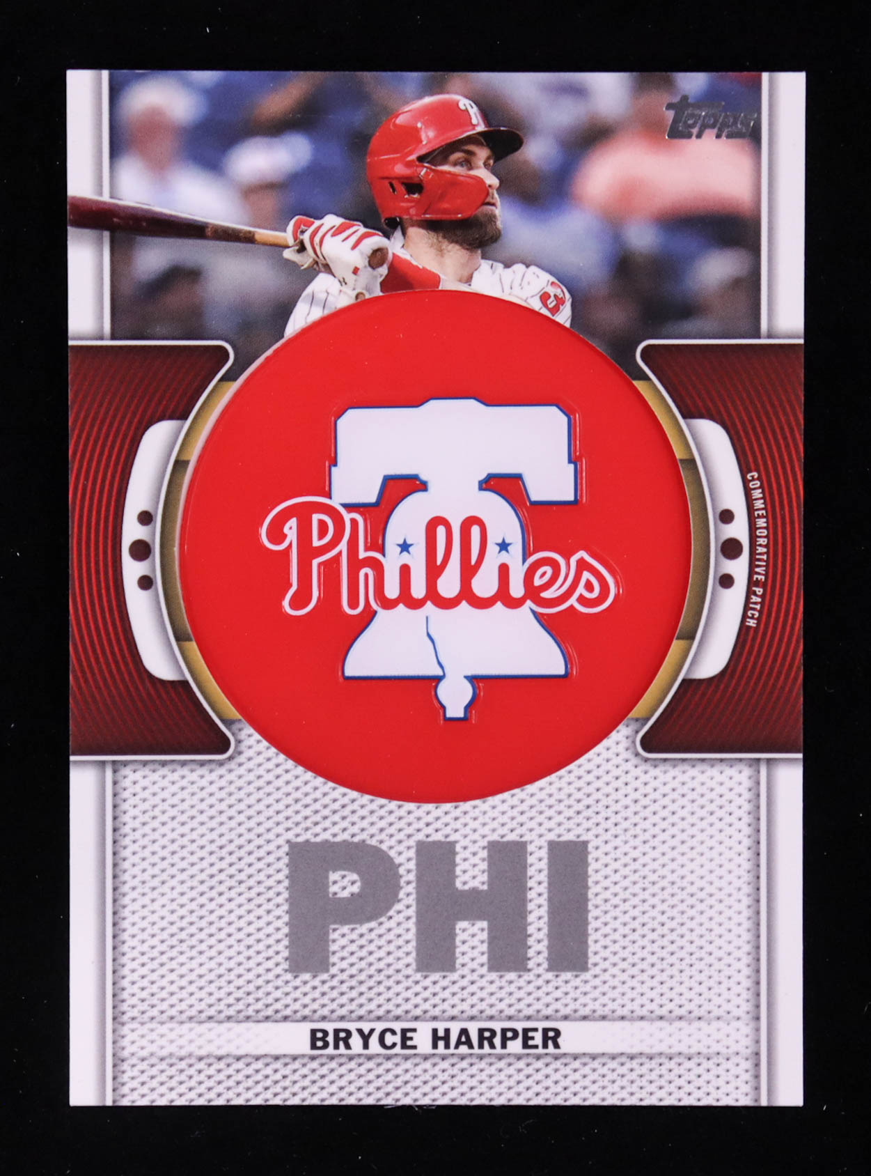 Bryce Harper 2023 Topps Team Logo Commemorative Patch #TLPBH at PristineAuction.com Bryce Harper 2023 Topps Team Logo Commemorative Patch #TLPBH at PristineAuction.com