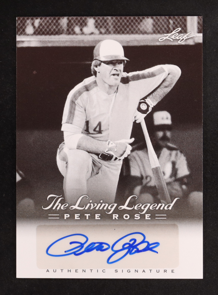 Pete Rose 2012 Leaf Pete Rose The Living Legend Autographs #AU45 at PristineAuction.com Pete Rose 2012 Leaf Pete Rose The Living Legend Autographs #AU45 at PristineAuction.com