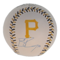 Bryan Reynolds Signed OML Pirates Team Stitch Baseball (JSA) at PristineAuction.com