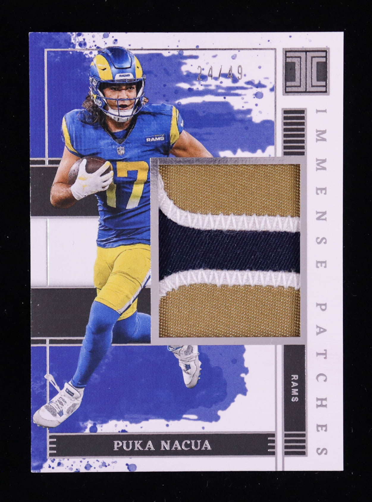 Puka Nacua 2025 Panini Impeccable Immense Patches #14 #24/49 at PristineAuction.com Puka Nacua 2025 Panini Impeccable Immense Patches #14 #24/49 at PristineAuction.com
