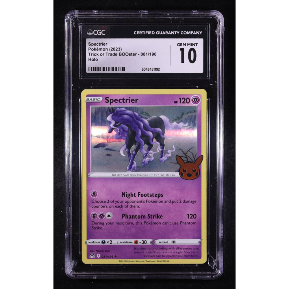 Spectrier 2023 Pokemon Trick or Trade #081 HOLO (CGC 10) at PristineAuction.com