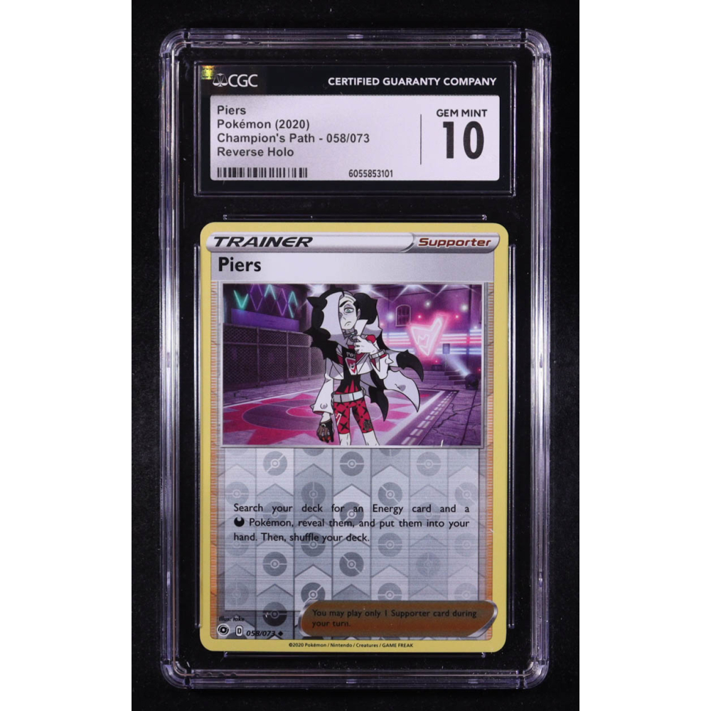 Piers 2020 Pokemon TCG Sword & Shield Champion's Path #058 REVERSE HOLO (CGC 10) at PristineAuction.com