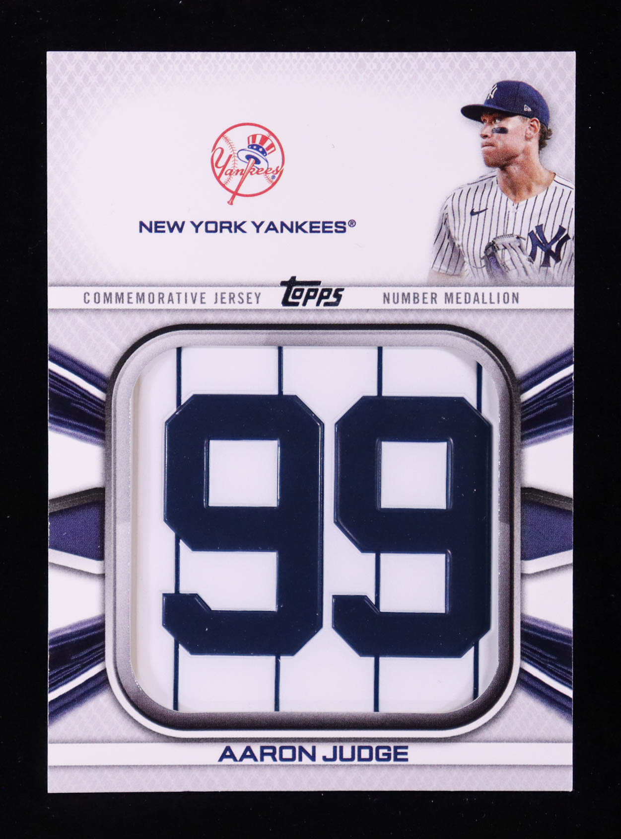 Aaron Judge 2022 Topps Commemorative Player Jersey Number Medallions #JNMAJ at PristineAuction.com Aaron Judge 2022 Topps Commemorative Player Jersey Number Medallions #JNMAJ at PristineAuction.com