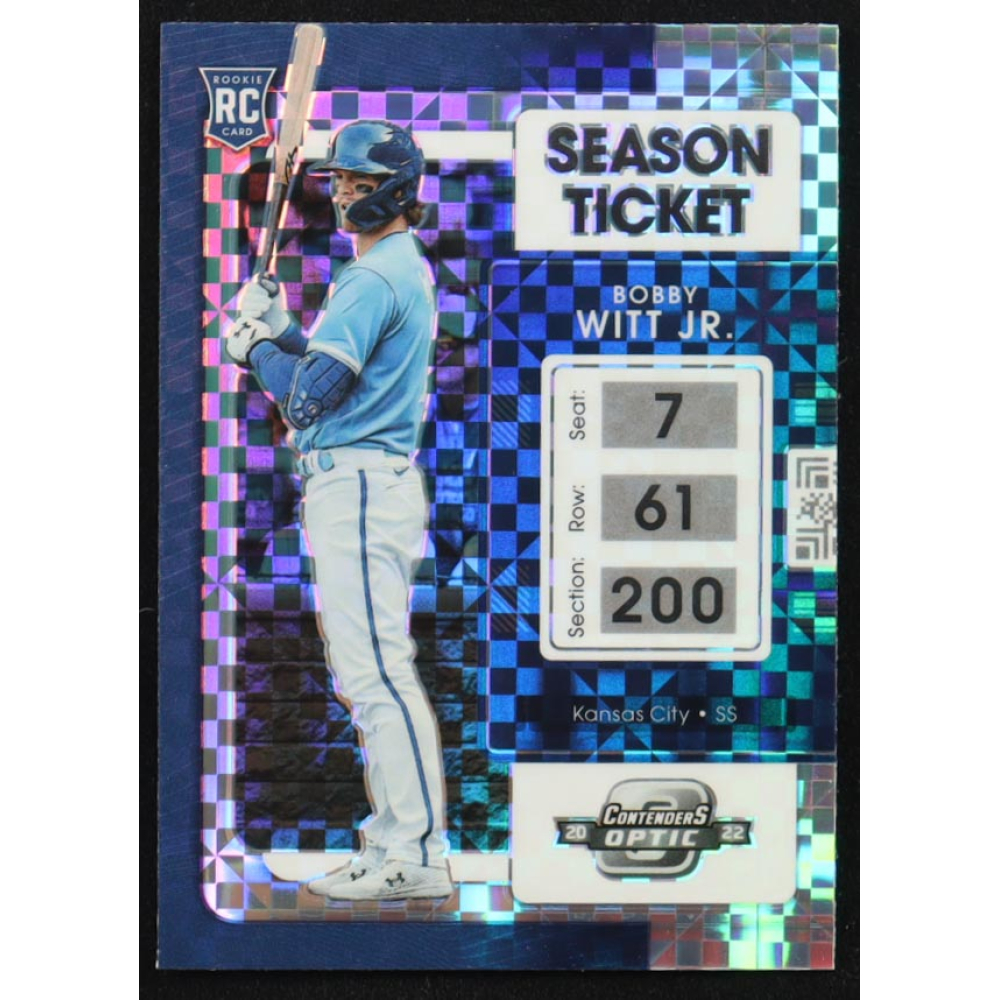 Bobby Witt Jr. 2022 Panini Chronicles Contenders Optic Building Blocks #19 RC at PristineAuction.com