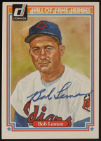 Bob Lemon Signed 1983 Donruss HOF Heroes #30 (JSA) at PristineAuction.com