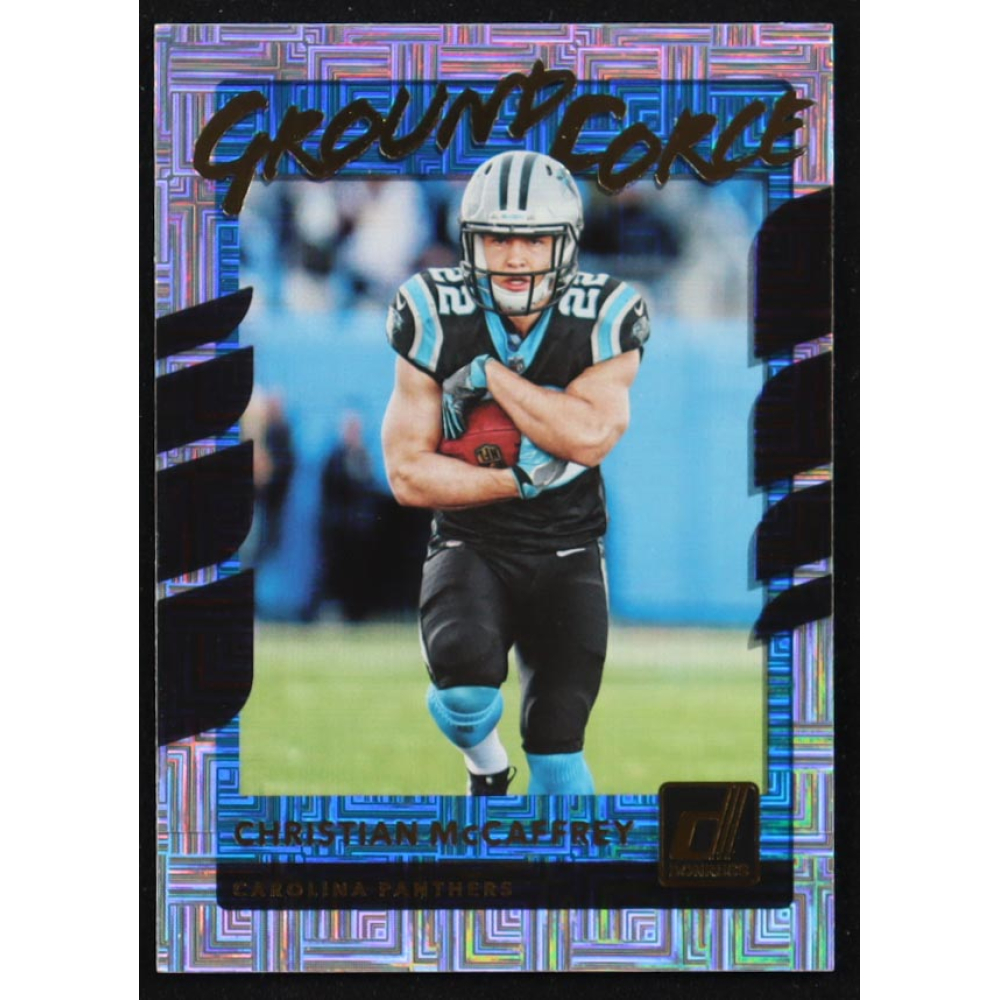 Christian McCaffrey 2017 Donruss Ground Force #18 RC at PristineAuction.com