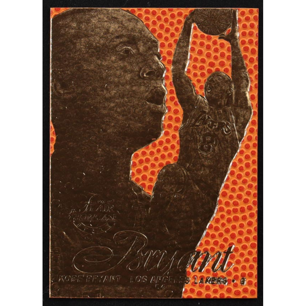 Kobe Bryant 1996-97 Fleer Flair Showcase Legacy Feel the Game Gold 23KT Gold RC at PristineAuction.com