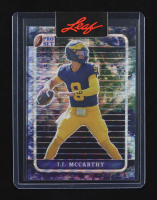 J.J. Mccarthy 2023 Leaf Pro Set Pre-Production Proof RC #1/1 at PristineAuction.com