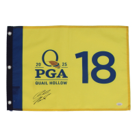 Andrew Novak Signed 2025 PGA Championship Golf Pin Flag (JSA) at PristineAuction.com