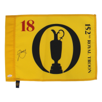 Xander Schauffele Signed "The Open" 152nd British Open Golf Pin Flag (JSA) at PristineAuction.com