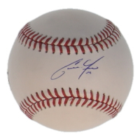 Christian Yelich Signed OML Baseball (MLB & Fanatics) at PristineAuction.com