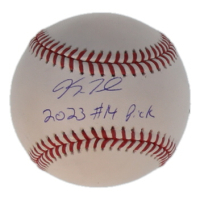 Kyle Teel Signed OML Baseball Inscribed "2023 #14 Pick" (MLB & Fanatics) at PristineAuction.com