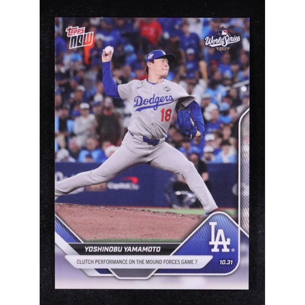 Yoshinobu Yamamoto 2025 Topps Now #916 at PristineAuction.com