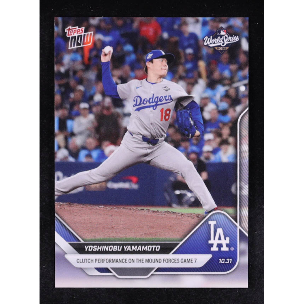 Yoshinobu Yamamoto 2025 Topps Now #916 at PristineAuction.com