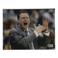 Bill Self Signed Kansas Jayhawks 8x10 Photo (Beckett) at PristineAuction.com