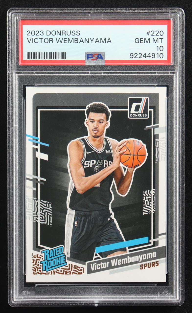 Victor Wembanyama 2023-24 Donruss #220 RC (PSA 10) at PristineAuction.com Victor Wembanyama 2023-24 Donruss #220 RC (PSA 10) at PristineAuction.com