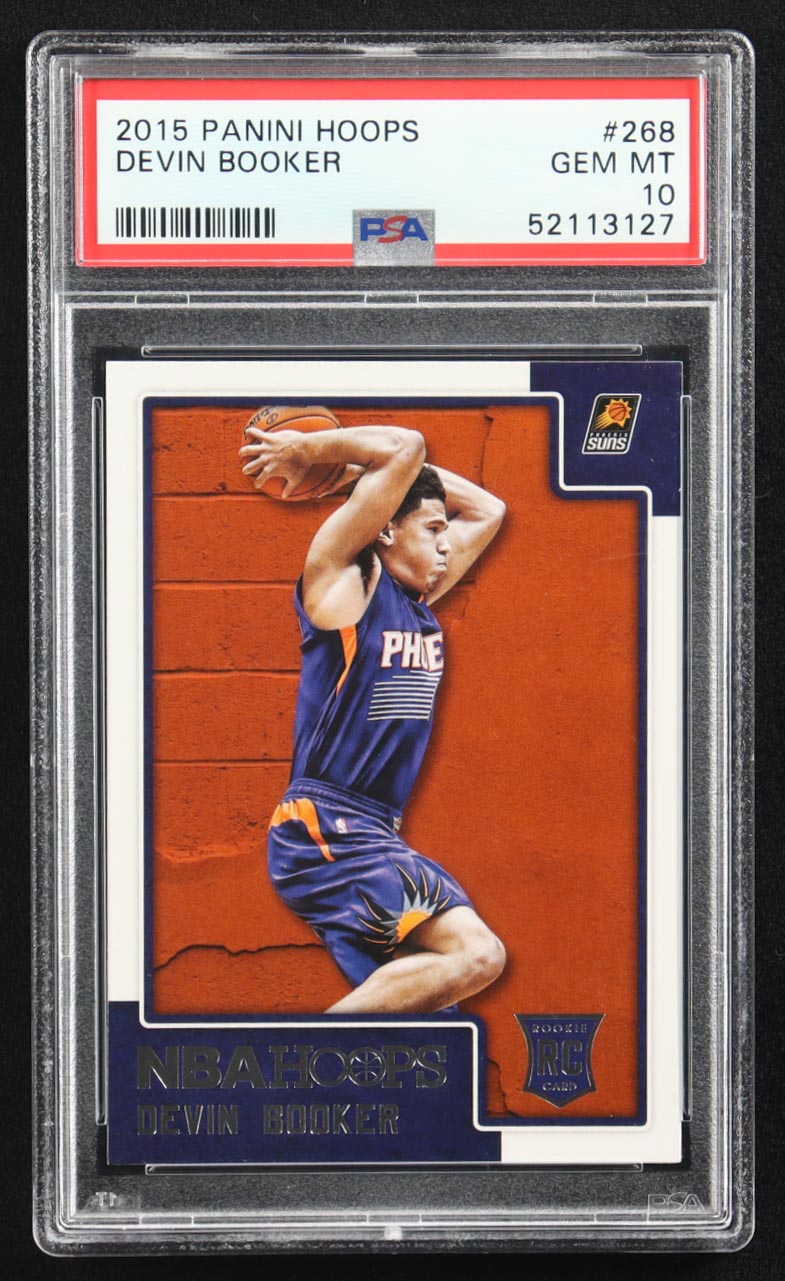 Devin Booker 2015-16 Hoops #268 RC (PSA 10) at PristineAuction.com Devin Booker 2015-16 Hoops #268 RC (PSA 10) at PristineAuction.com