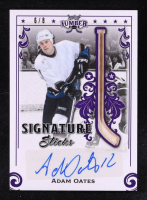 Adam Oates 2021-22 Leaf Lumber Signature Sticks Purple #SSAO1 #6/8 at PristineAuction.com